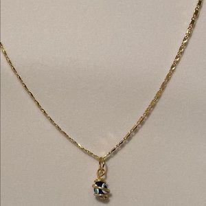 Dainty evil eye necklace